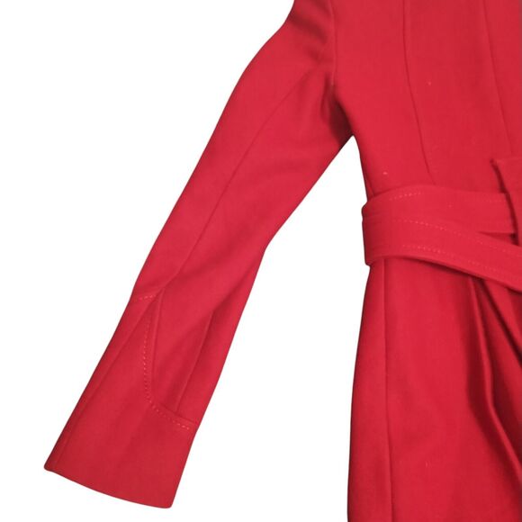 M60 MISS SIXTY Burgundy Pea Coat, 60% Wool / 30% Poly / 10% Rayon, Extra Small - Picture 8 of 16